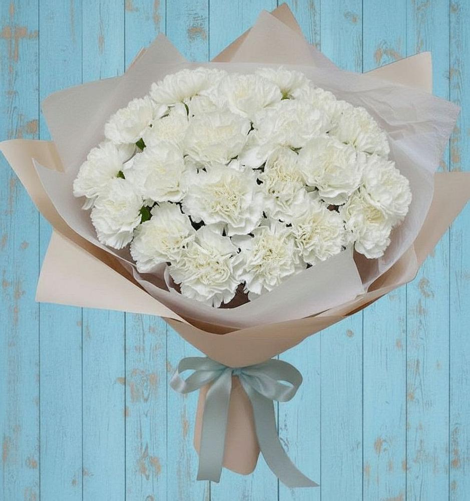 Букет цветов из: Гвоздики в Краснознаменске Калининградской области