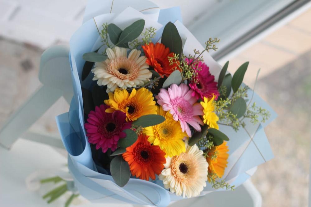 Букет цветов из: Герберы в Краснознаменске Калининградской области