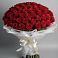Букет 101 Красная роза Блэк Мэджик в Краснознаменске Калининградской области
