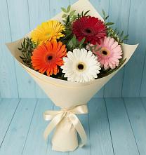 Букет цветов из:  Герберы в Краснознаменске Калининградской области
