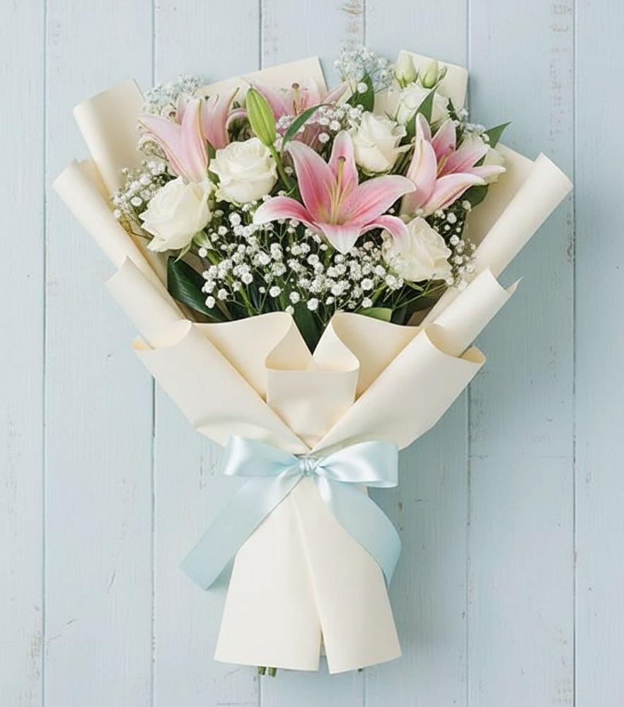 Букет цветов из: Лилии в Краснознаменске Калининградской области