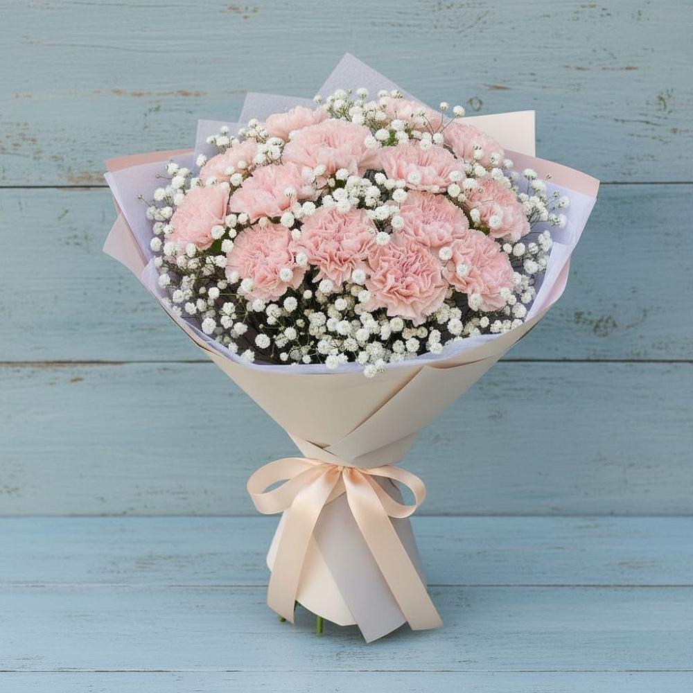 Букет цветов из: Гвоздики в Краснознаменске Калининградской области