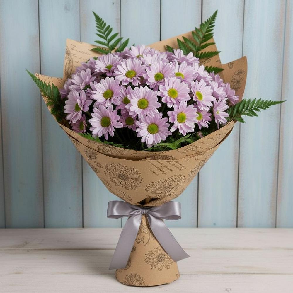 Букет цветов из: Хризантемы в Краснознаменске Калининградской области