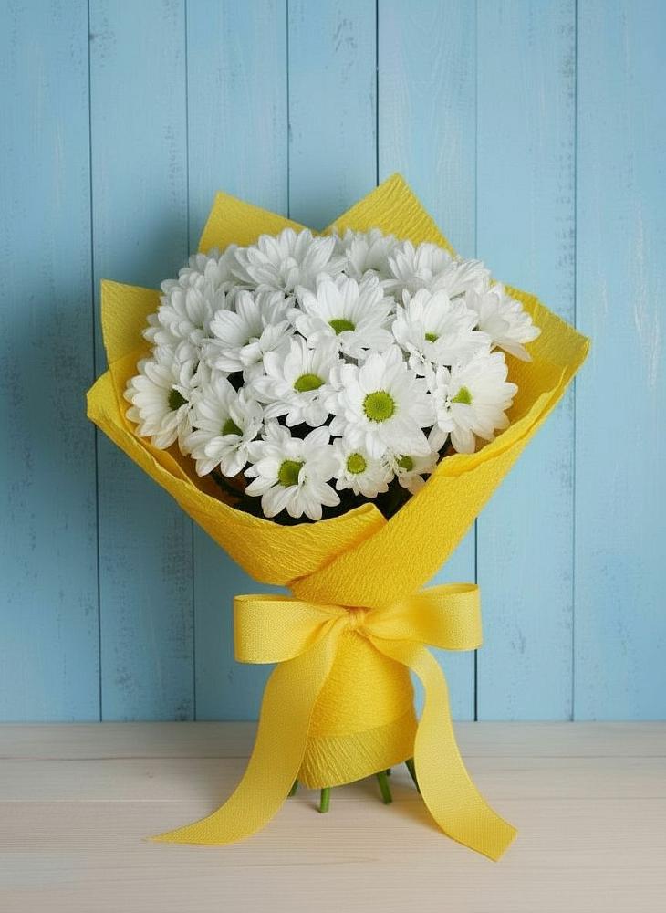 Букет цветов из: Хризантемы в Краснознаменске Калининградской области