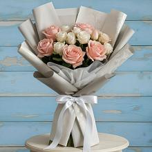 Букет цветов из:  Розы #REPLACE_PRED# Краснознаменске Калининградской области
