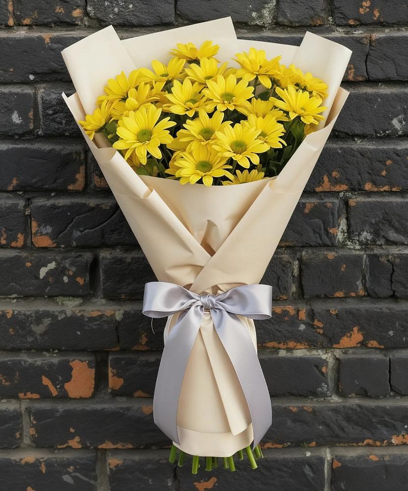Букет цветов из: Хризантемы в Краснознаменске Калининградской области