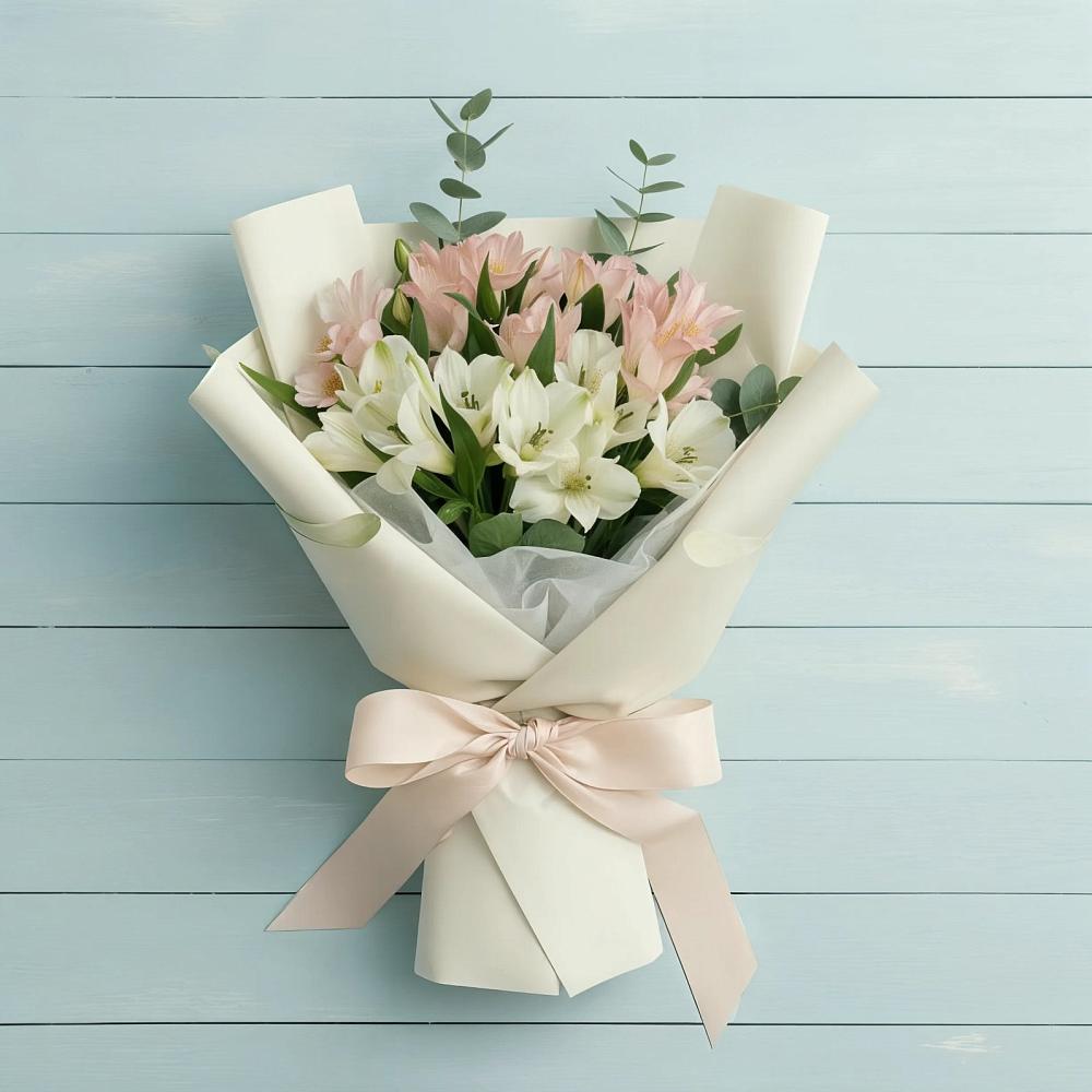 Букет цветов из: Альстромерии в Краснознаменске Калининградской области