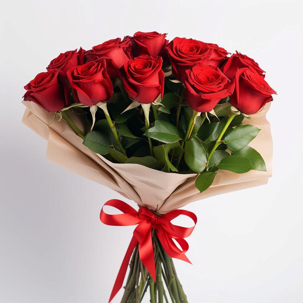 Букет 11 Красных роз Эдлесс Лав в Краснознаменске Калининградской области