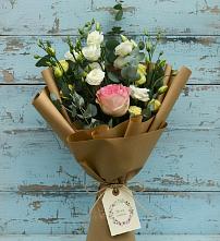Букет цветов из:  Розы и Лизиантусы #REPLACE_PRED# Краснознаменске Калининградской области